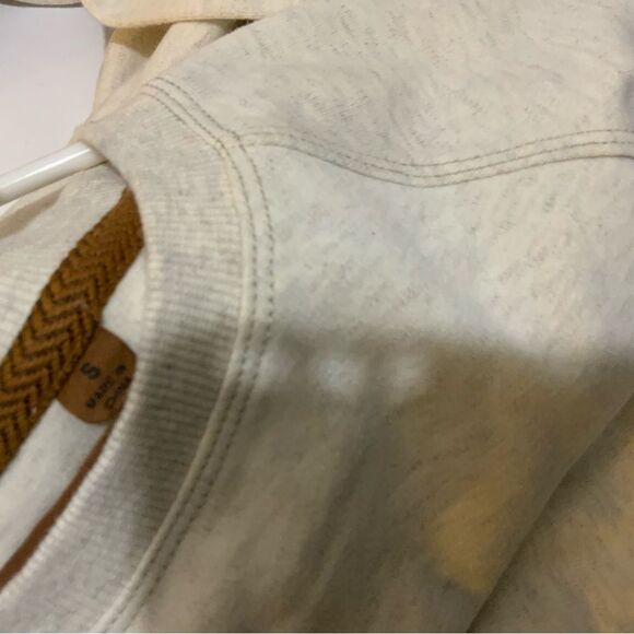 JEREMIAH cream  Cotton Pullover Crewneck - Picture 5 of 7